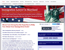 Tablet Screenshot of marylandimmigrationlaw.com